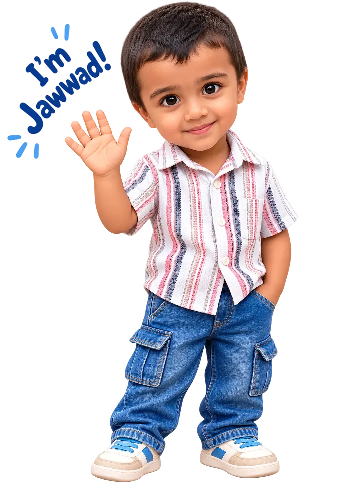 Jawwad waving happily welcoming you