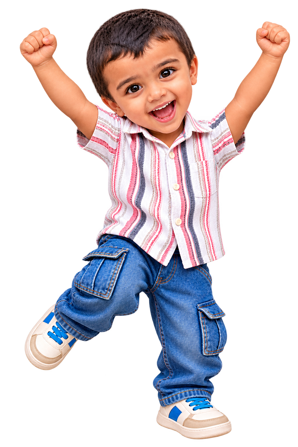 Jawwad waving happily
