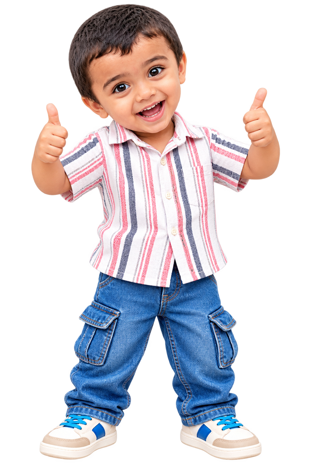 Jawwad pointing at mobile app
