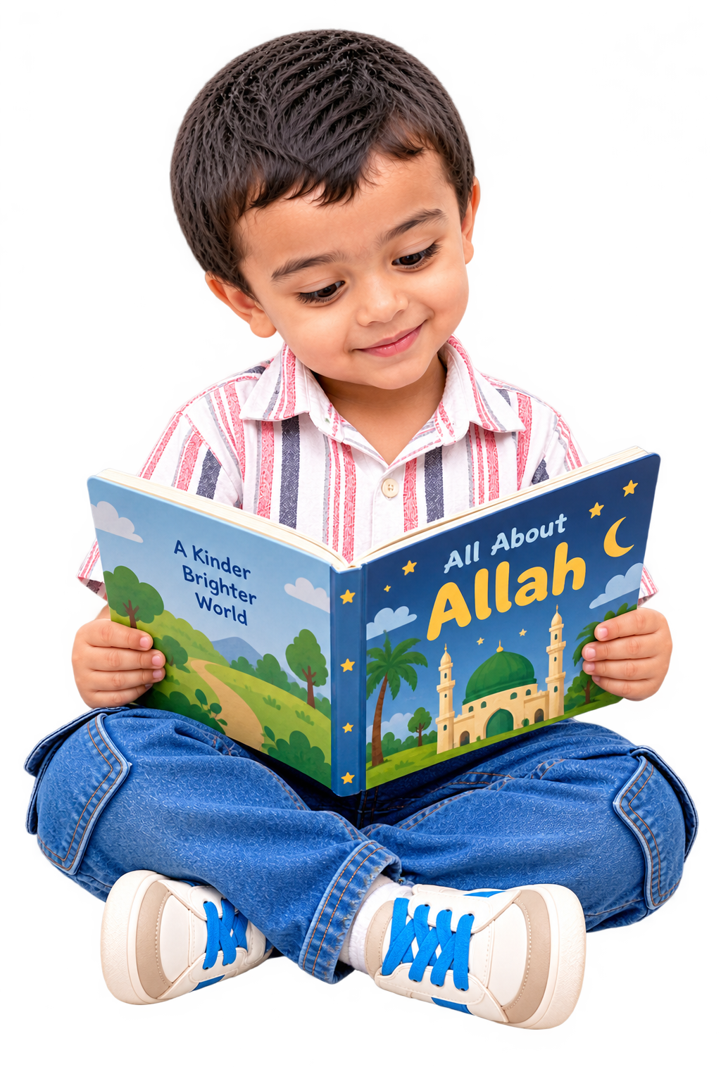 Jawwad reading a bedtime story book